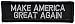 Make America Great Again - 1x3.75 Rear Hat Patch (Black)