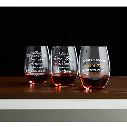 Sometimes You Forget You Are Awesome Stemless-Funny Gift Wine Glass For Women, Best Friend Gift For Women, Funny Gifts For Her, Birthday Gifts For Women, Unique Gift For Girlfriend, Sister, Bff, 15Oz #TOP6