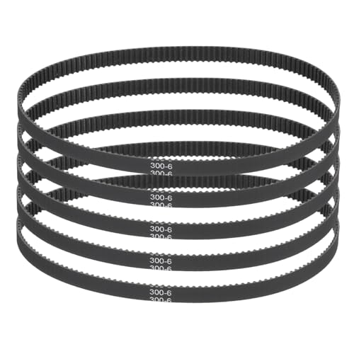 sourcing map 300mm GT-2 Timing Belt, 5pcs 6mm Width 2mm Pitc