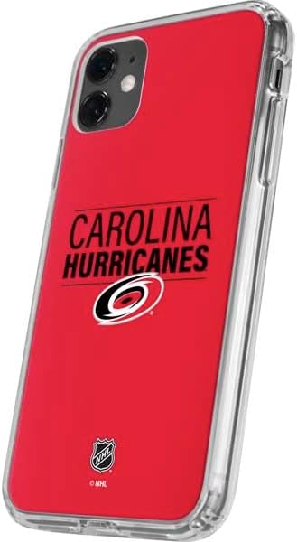 Skinit Clear Phone Case Compatible with iPhone 11 - Officially Licensed NHL Carolina Hurricanes Lineup Design