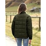 Bianstore Women's Oversized Splice Quilted Lightweight Puffer Jacket Casual Padded Coat - Image 4