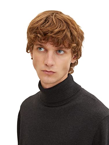 Pull col roulé TOM TAILOR homme basique isolant et thermorégulateur