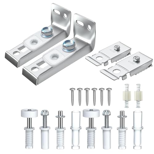 Juego de 20 piezas de kit de herrajes para puertas plegables para reparación y reemplazo de puertas dobles plegables miniatura 1