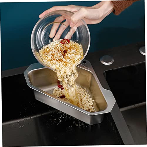 Colador Triangular Esquinero para Fregadero Acero Inox miniatura 4