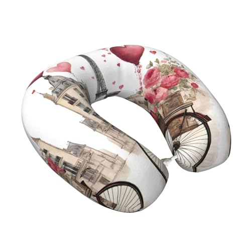 Almohada de viaje de poliéster con soporte para cuello miniatura 2