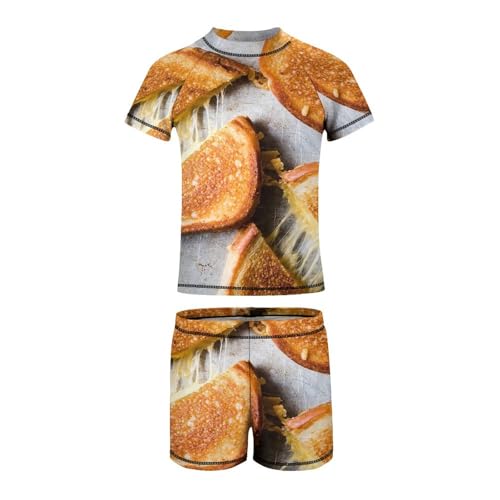 Grilled Cheese SandwichesChildren's Swimsuits Boys Two Piece Suit8-10Y（130cm）2
