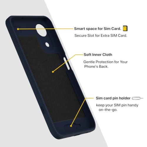 Image of Outlouders Back Cover for Vivo T5e | Soft Matte Silicone | Slim Fit | Magnetic-Safe Logo Design (Magnetic-Safe Not Compatible) | Shockproof | Camera Protection Bumper Case (Blue)