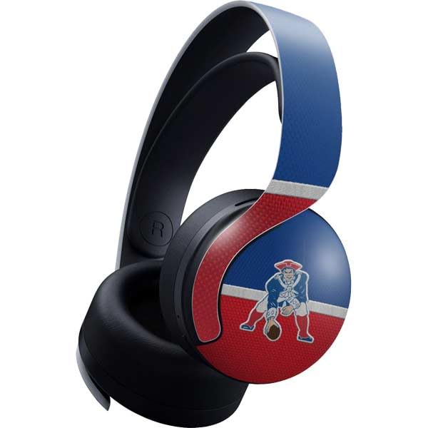 Skinit Decal Gaming Skin Compatible with Pulse 3D Wireless Headset for PS5 - Officially Licensed NFL New England Patriots Vintage Design