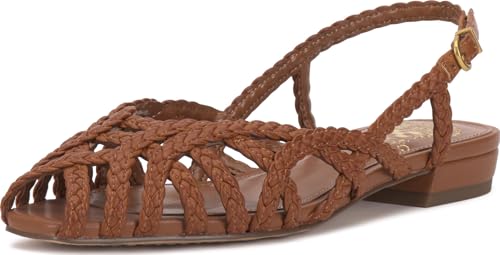 Vince Camuto Womens Stiorra Strappy Flat Sandals Golden Walnut 8.5 Medium