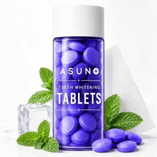 Asuno Teeth Whitening Mint Toothpaste Tablets 30 Count
