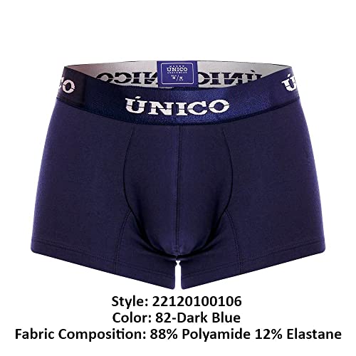 Mundo Unico Men Trunks | Microfiber (US, Alpha, X-Large, Regular, Regular, Dark Blue)4