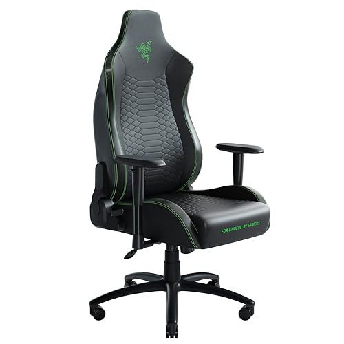 Razer Iskur X - Sedia da Gaming Ergonomica (Pelle Sintetica Multistrato, Cuscini...
