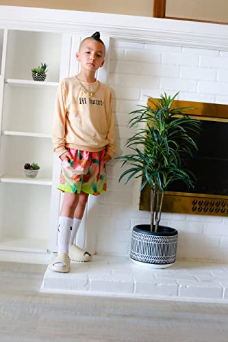 Cozople Teen Boys Swim Trunks Size 14-16 Beachwear Swimsuit Stretchy Boxer Brief Liner Swim Shorts Novelty Pineapple Graphic Quick Dry Upf Beach Board Shorts For Teens Beachwear #TOP2