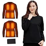 ★USE ROPA INTERIOR CON CALEFACCIÓN EN CUALQUIER LUGAR diseñada para una reutilización prolongada en climas fríos. Ideal para actividades al aire libre, esquí, snowboard, caza, pesca, ciclismo, ciclismo, camping y aquellos que trabajan en almacenes congeladores.
