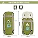 WERTYCITY Warm Weather Sleeping Bag - Portable Waterproof Compact Lightweight, Packable with Compression Sack for Kids Teens Adults Camping Backpacking Hiking, Spring Summer Fall(Army Green)