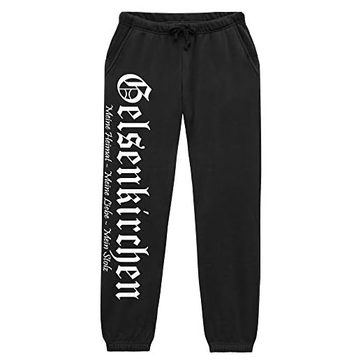 Gelsenkirchen Meine Heimat Herren Jogginghose | Fussball Ultras Fan Hose (XXL)