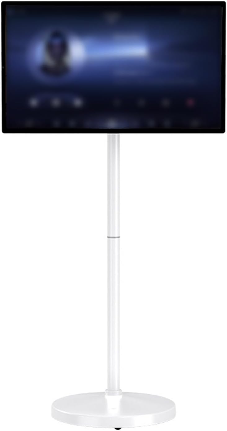 Portable TV on Wheels | 23.8"/32" 1080P Touchscreen | 10000/15000mAh Battery | 8GB+128GB | Android 13 | with Remote Control | 13 MP Camera | for Home Theater, Fitness, Learning 23.8"