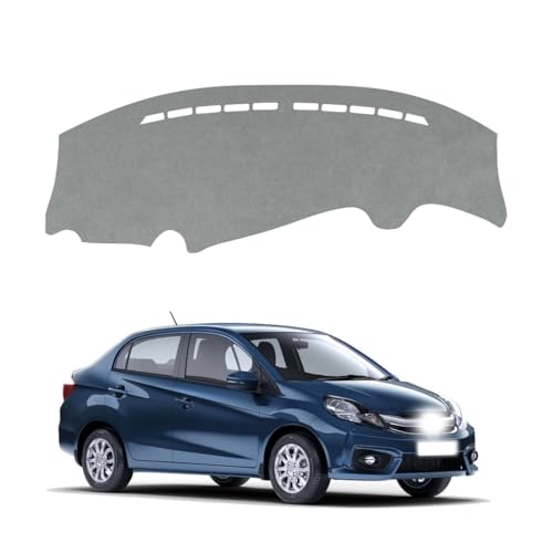 Image of Car Dashboard Cover Compatible with Honda Amaze 2013-2016, Amaze Accessories, car Dashboard mat, Anti-Slip Dashboard Cover, Dash Board Cover (Grey)