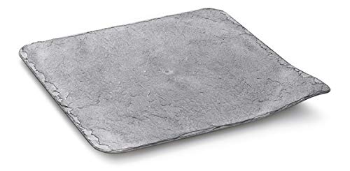 MES VERRINES Assiette Cocktail Gris Ardoise 20x20 (x10)