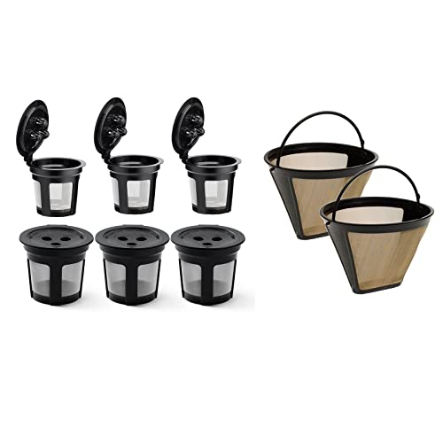 Cicano Reusable Coffee Filter For Ninja Coffee Maker, 8 Pack Refillable Coffee Filter Compatible With Ninja Dual Brew Coffee Maker Cfp201, Cfp301, Cfp400 #TOP2