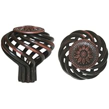 30 Pack Oil Rubbed Bronze Sunflower Bird Cage Birdcage Birds Nest Twist 1-3/8" 35mm Diameter Kitchen Cabinet Pull Knob 1341-35