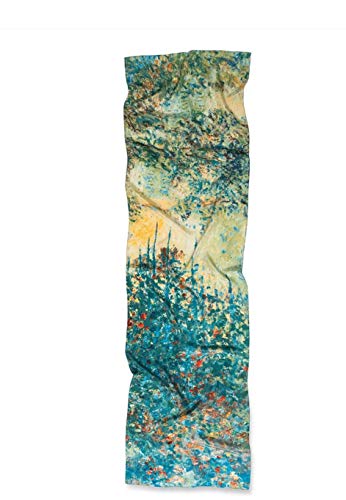 Metropolitan Museum of Art, Claude Monet, Garden at Argenteuil" Oblong Silk Chiffon Scarf, 64 Inches x 18 Inches4