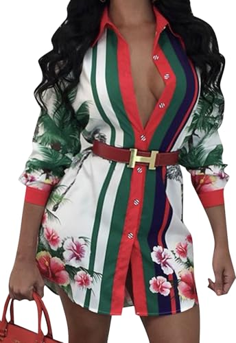 Women's Button Down Shirts Dress Shirts Long Sleeve Collared Black White Blouses Tops