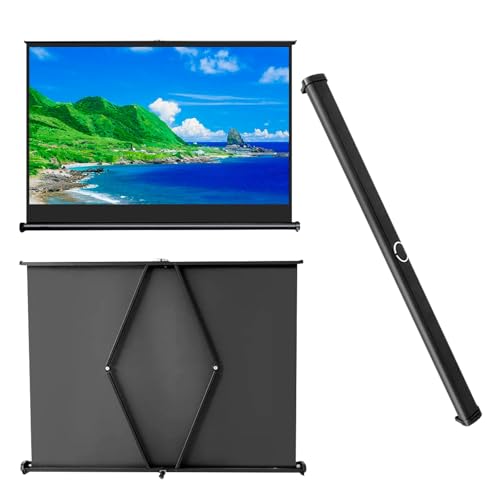 Pantalla de proyección manual portátil de 46" 16:9 miniatura 1