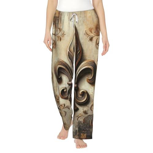 Pantalon de pyjama en polaire rétro femme idéal pour vos soirées d'hiver au coin du feu