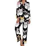 Photo Gallery hzcraes pigiama donna con bottoni pantaloni a tutta lunghezza pigiama donna leggero con stampa simpatico animale gatto due pezzi tutte le stagioni taglie forti pigiami da casa casual Photo Gallery hzcraes pigiama donna con bottoni pantaloni a tutta lunghezza pigiama donna leggero con stampa simpatico animale gatto due pezzi tutte le stagioni taglie forti pigiami da casa casual