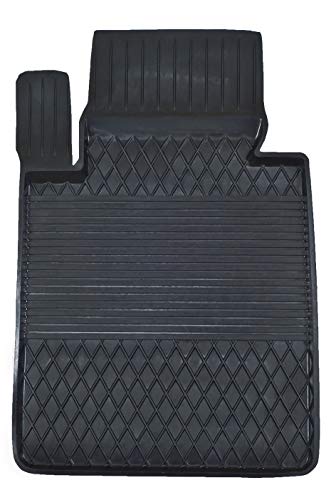 1 alfombrilla de goma con borde alto, compatible con BMW Serie 1 E82 Bj, 2004 – 2012, ideal adaptado