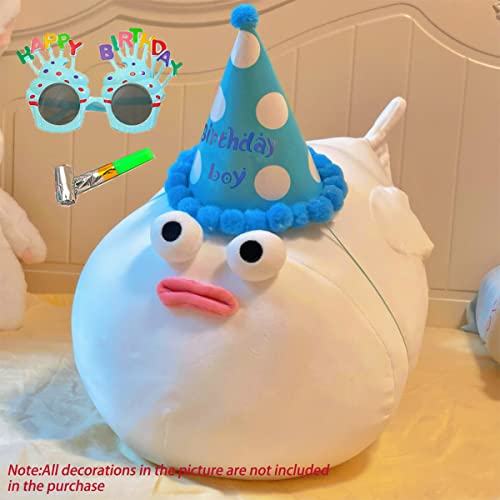 Goylmc Chubby Puffer Fish Plush Pillow - Puffer Fish Stuffed Animal Plush Doll Toy - Birthday Holiday Choice For Girls Boys Adults (19.6 Inch,White) #TOP4