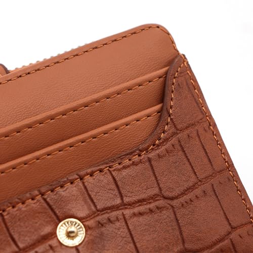 Women Coin Purse PU Leather Coin Purse Small Wallet Short Wallet Card Holder Card Holder for Girls Zippers Wallet Coin Purse, Black, about 11.9x9x2.2cm/4.69x3.54x0.87''3