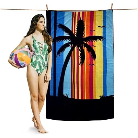 GC GAVENO CAVAILIA Large Quick Dry Beach Towel Cover