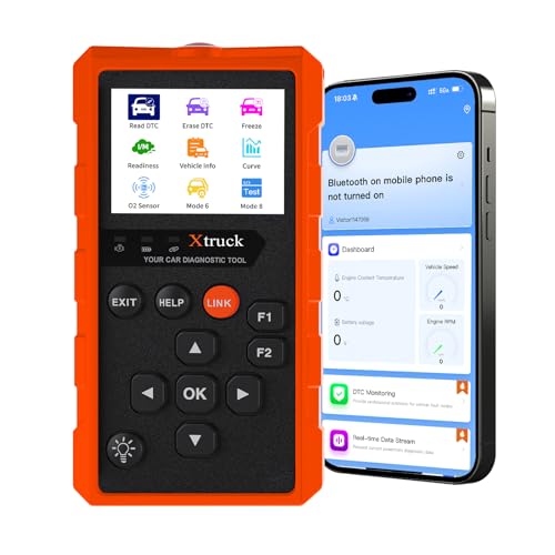 OBD2 Wireless Scanner Diagnostic Tool, Check Engine Car Code Reader 96000+ DTC Scanner with Reset for iOS & Android, Mode 6, Mode 8 & I/M Readiness Diagnostic Scanner for All Vehicles Since 1996