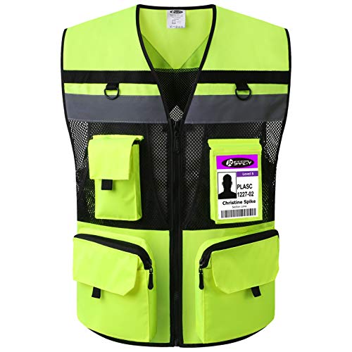 JKSafety 10 Pockets (Ver 2) Class 2 High Visible Reflective Safety Vest 150g