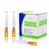 25 Gauge 1 Inch Needle Lab Dispensing Accessories for Scientific and Industrial, Individually Wrapped, 100 Pack