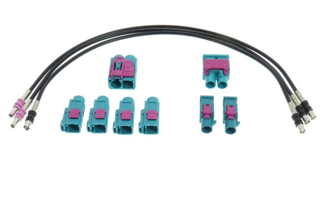Antennenadapter - 2X Doppel Fakra (Buchse/Stecker) - 2X Fakra (Buchse/Stecker)
