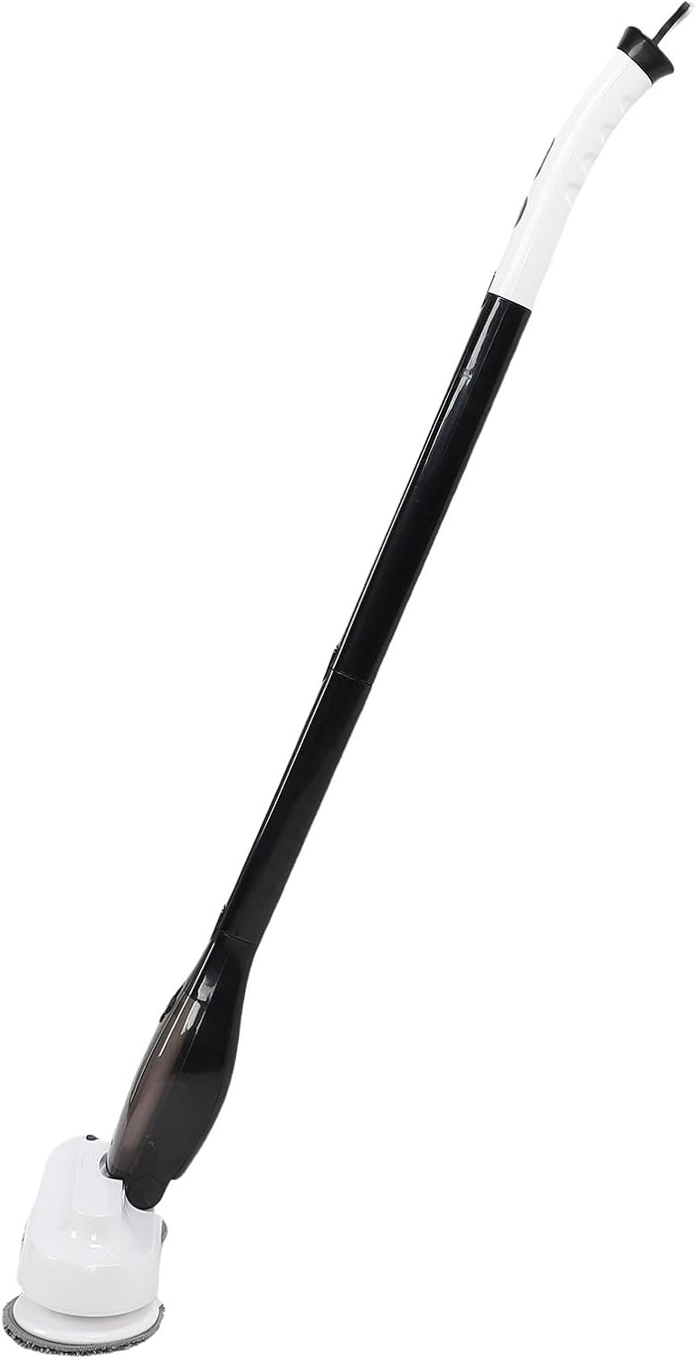 Fully assembled Cocoarm Electric Mop standing upright, showing the handle, main body, and cleaning heads.