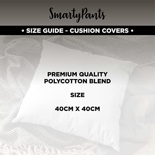 SMARTYPANTS Wednesday Addams White Cushion - I'll Stop Wearing Black When They Make A Darker Colour Quote Halloween Family Dark Goth Alternative TV Film Home Decor Gift Present (Cover+Filling Prime)