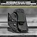 HolsterBuilder Modwing Holster Claw - Standard Concealment Wing for IWB Holster - Gen 2 Concealed Carry Reversible Standard Bearing with Mounting Holes - Kydex Holster Claw with Hardware Kit