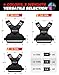 BAGAIL Adjustable Weighted Vest for Women 4-10lb, Comfortable U-Neck Rucking Vest with 6 Removable Weights, Storage Pocket and Reflective Strips for Walking, Jogging, Weight Loss & Home Workouts