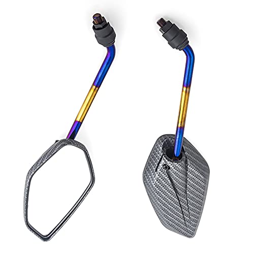 Espejos retrovisores universales 10mm para motocicleta laterales scooter