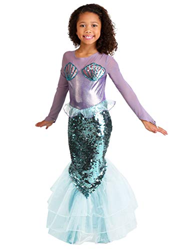 Disfraz de sirena morada para niña