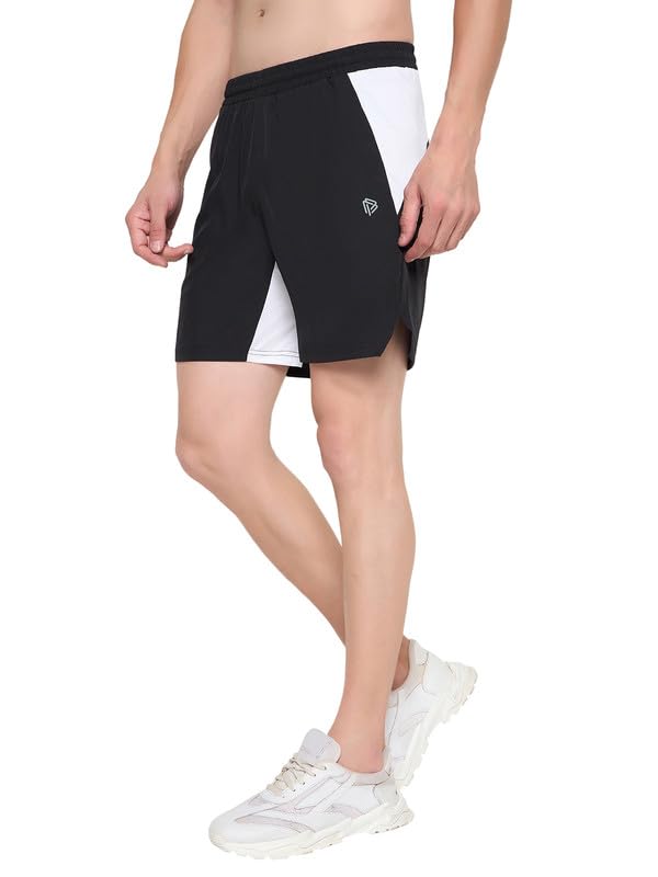 Image of John Players Colourblocked Running Shorts with Pocket