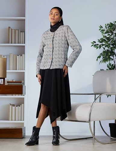 Image of Van Heusen Women's Regular Fit Casual A-line Coat, polyester blend