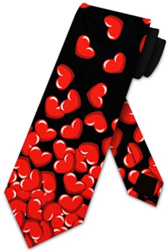 ATOurDealss Falling Hearts tie broken heart ties Mens necktie by