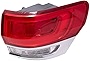 Brock Replacement Passenger Side Tail Light Assembly with Chrome Bezel Compatible with 2014-2021 Grand Cherokee Laredo/Limited/Overland/Summit