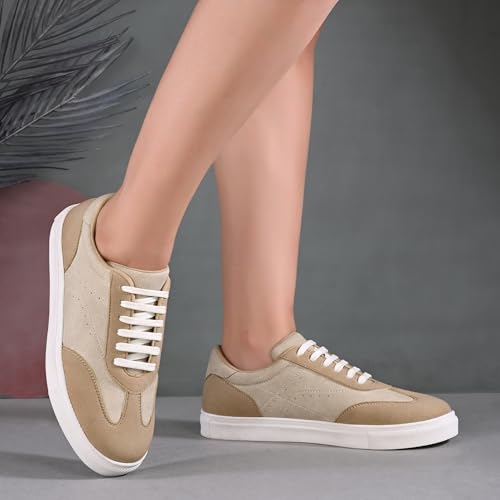 Image of Centrino Women Sneaker | Cushioned Insole for Comfort | Stylish Lace-Up Design | Perfect for Casual Outfit for Girls (9244)