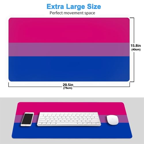 Mouse Pad grande impermeable para escritorio LGBTQ miniatura 3